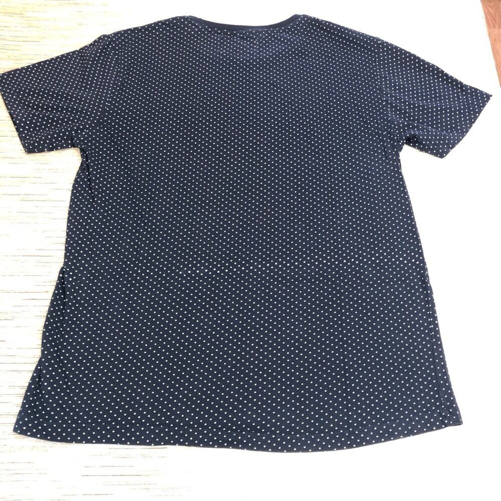 Men’s Denim & Flower Navy White Polka Dot Short Sleeve T Shirt - Picture 8 of 16